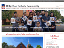 Tablet Screenshot of holyghostchurch.net