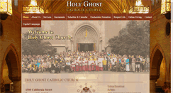Desktop Screenshot of holyghostchurch.org