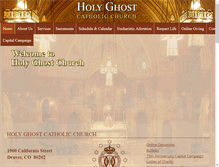 Tablet Screenshot of holyghostchurch.org